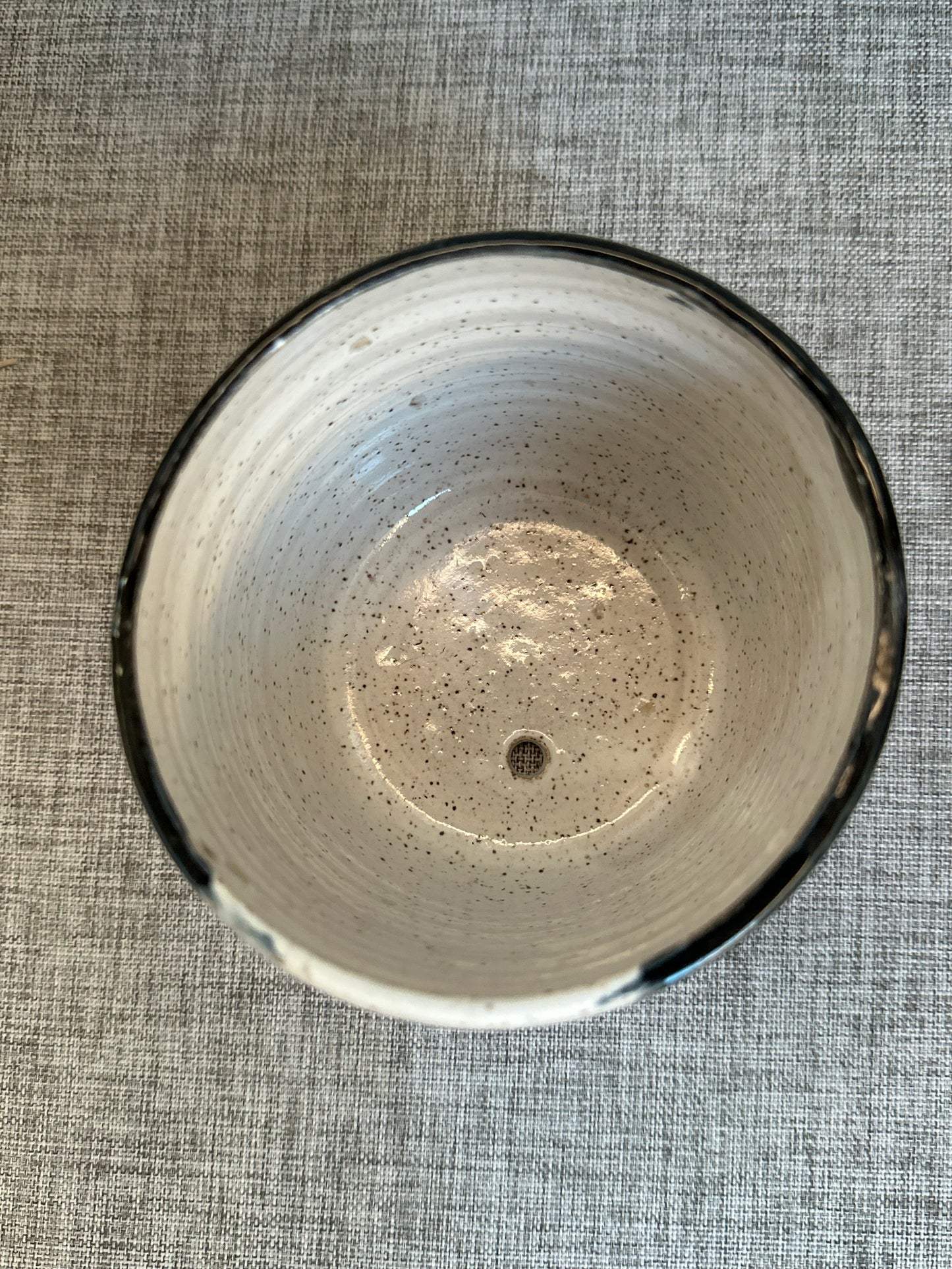 Black & White Carved Planter