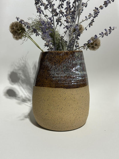 Earth Tone Speckle Vase