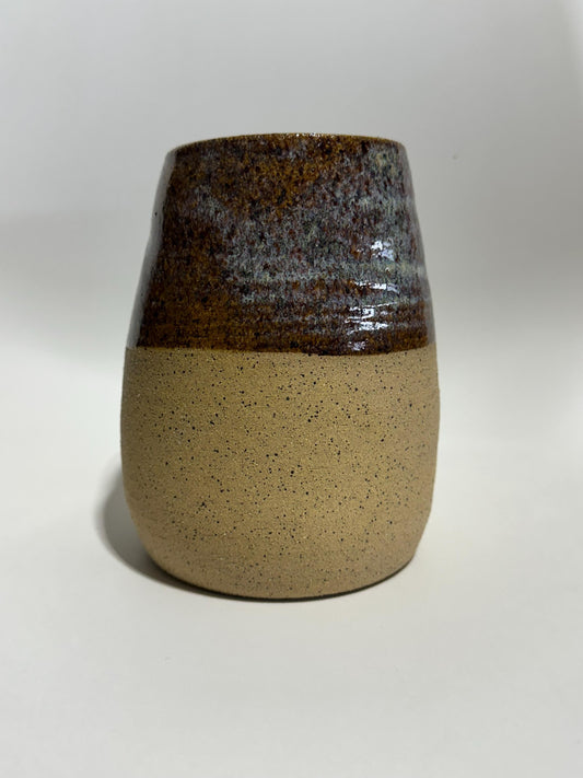 Earth Tone Speckle Vase