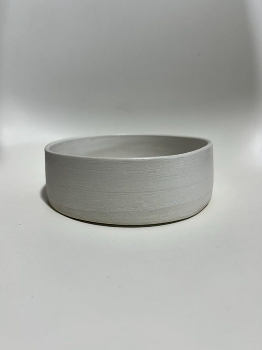 White Pet Bowl