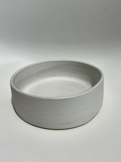 White Pet Bowl