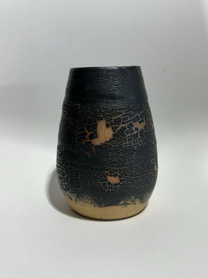 Black Crackle Glaze Vase