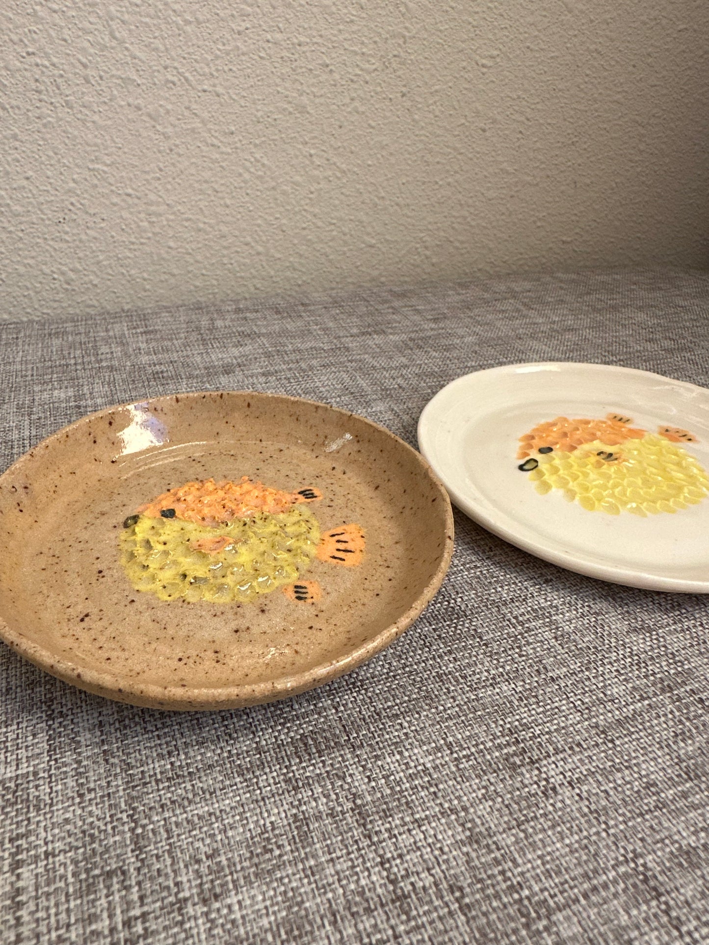 Pufferfish Garlic Grater Dish