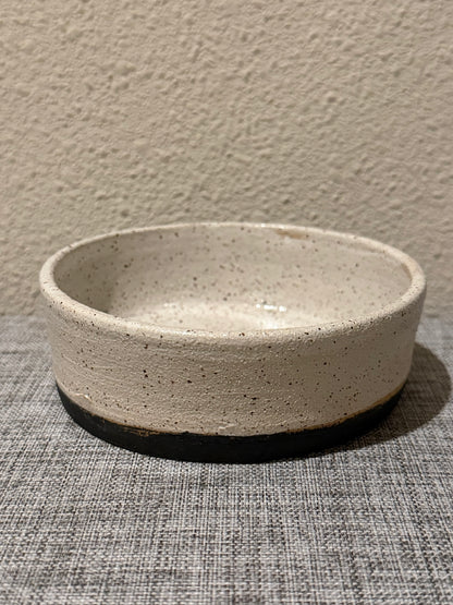 Speckle White and Black Catch-all Dish