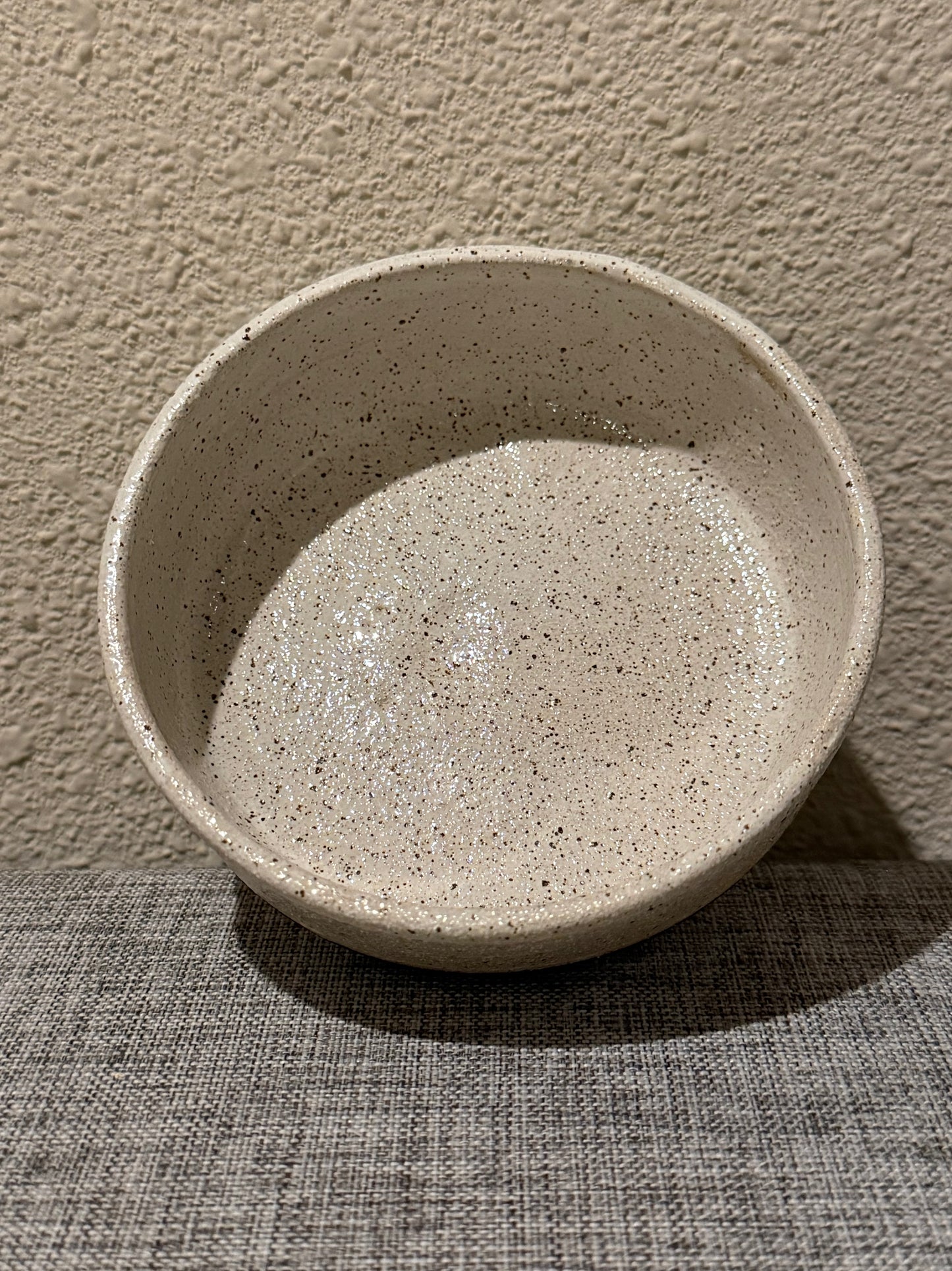 Speckle White and Black Catch-all Dish